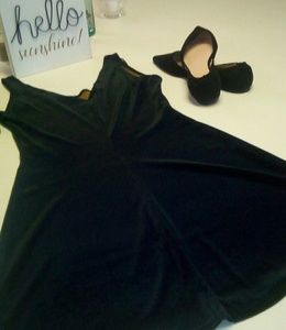 Cute Brown A- line Velour Dress